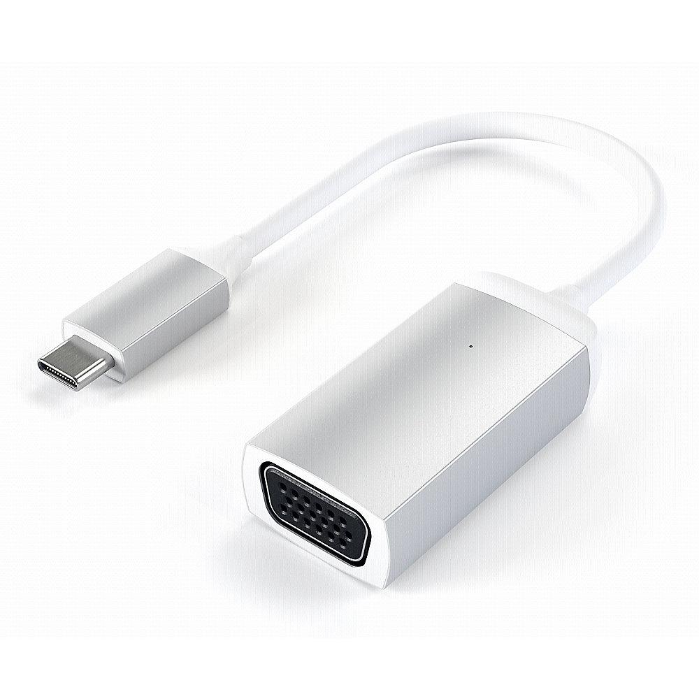 Satechi USB-C auf VGA Adapter Silber