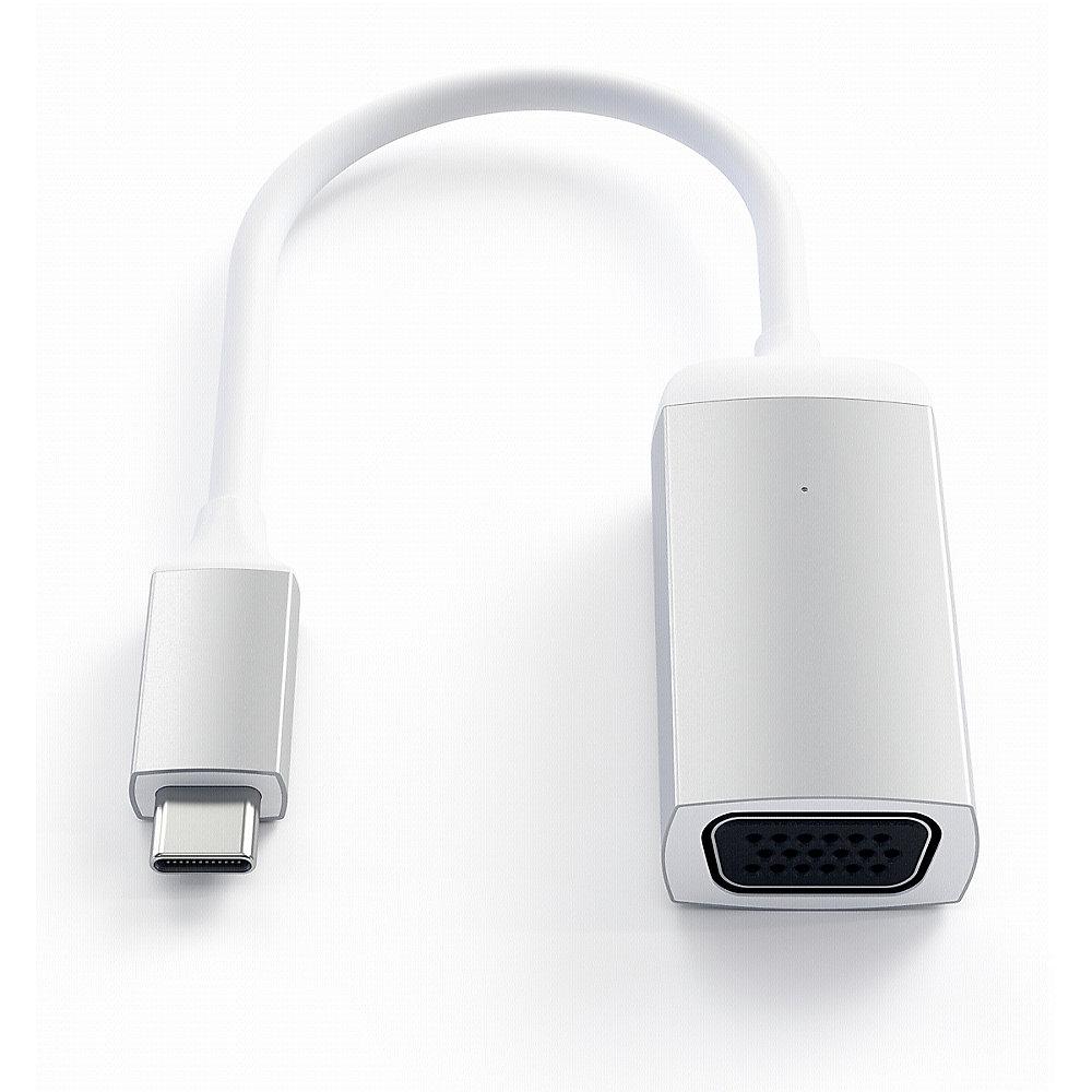 Satechi USB-C auf VGA Adapter Silber