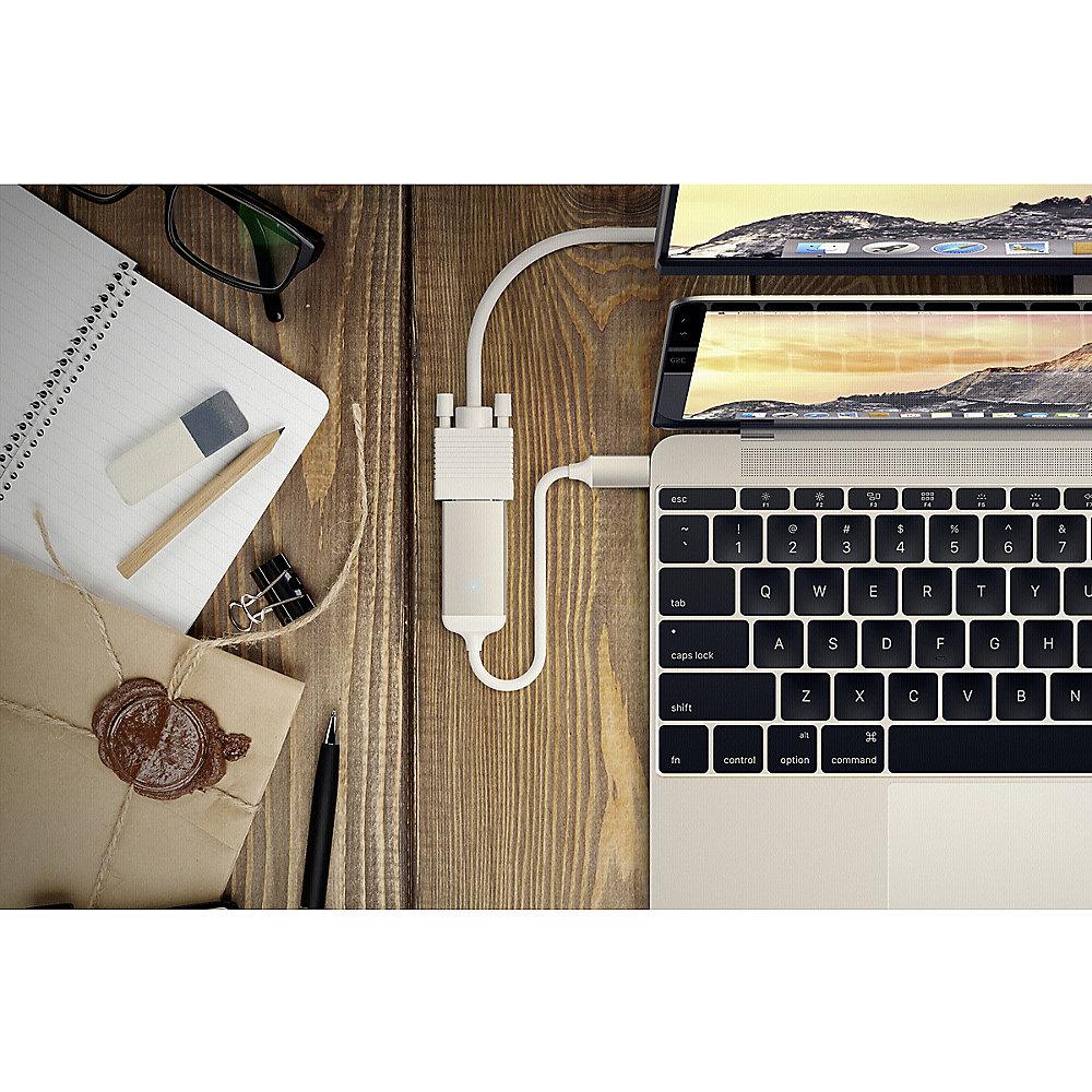 Satechi USB-C auf VGA Adapter Silber