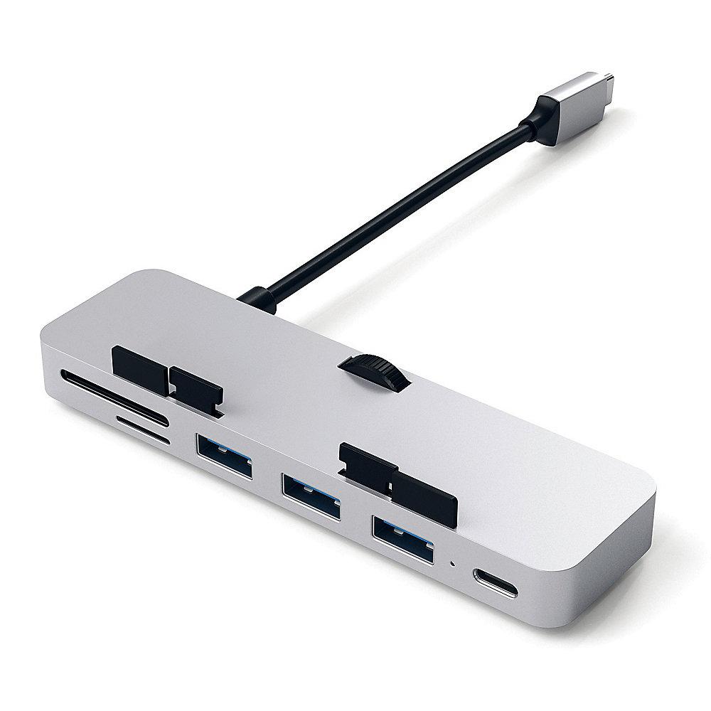 Satechi USB-C Clamp Hub Pro Multi-Port Adapter Silber