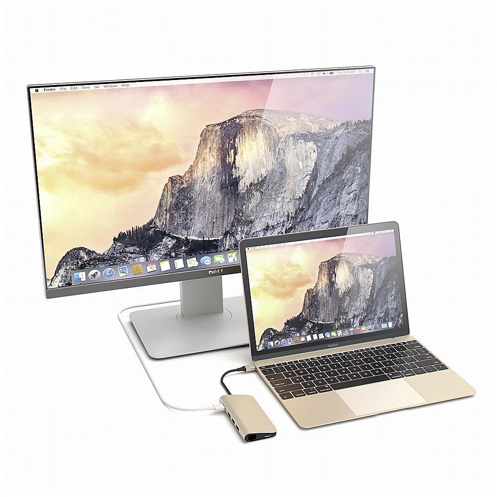 Satechi USB-C Hub Multi-Port Adapter 4K gold