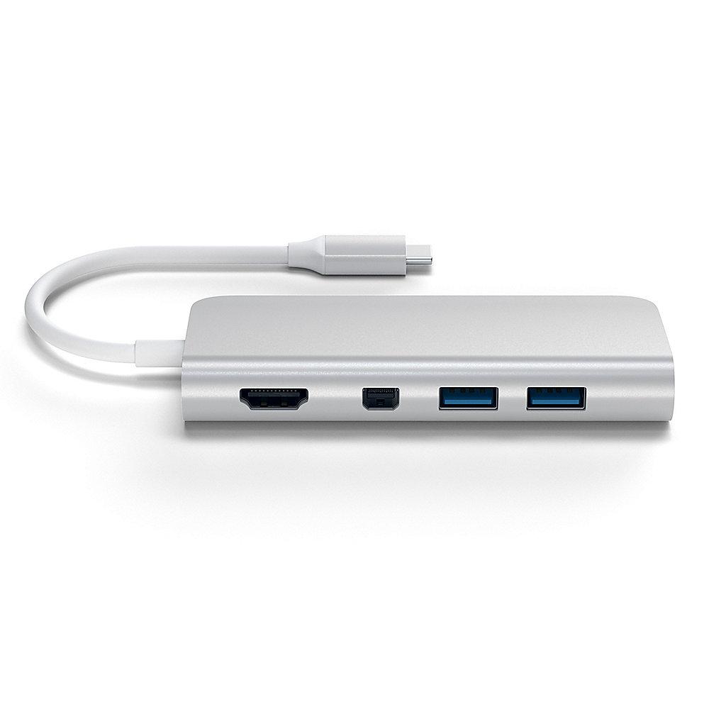 Satechi USB-C Multimedia Adapter Silber, Satechi, USB-C, Multimedia, Adapter, Silber