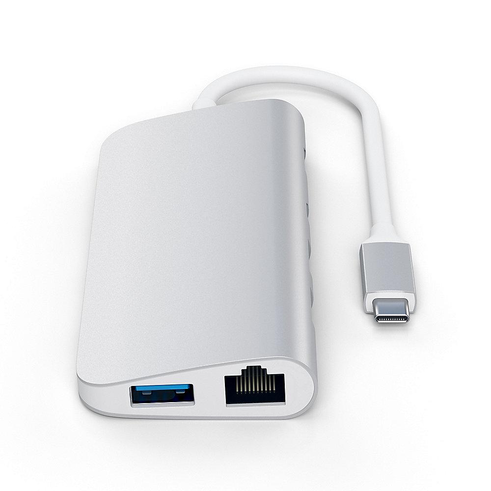 Satechi USB-C Multimedia Adapter Silber