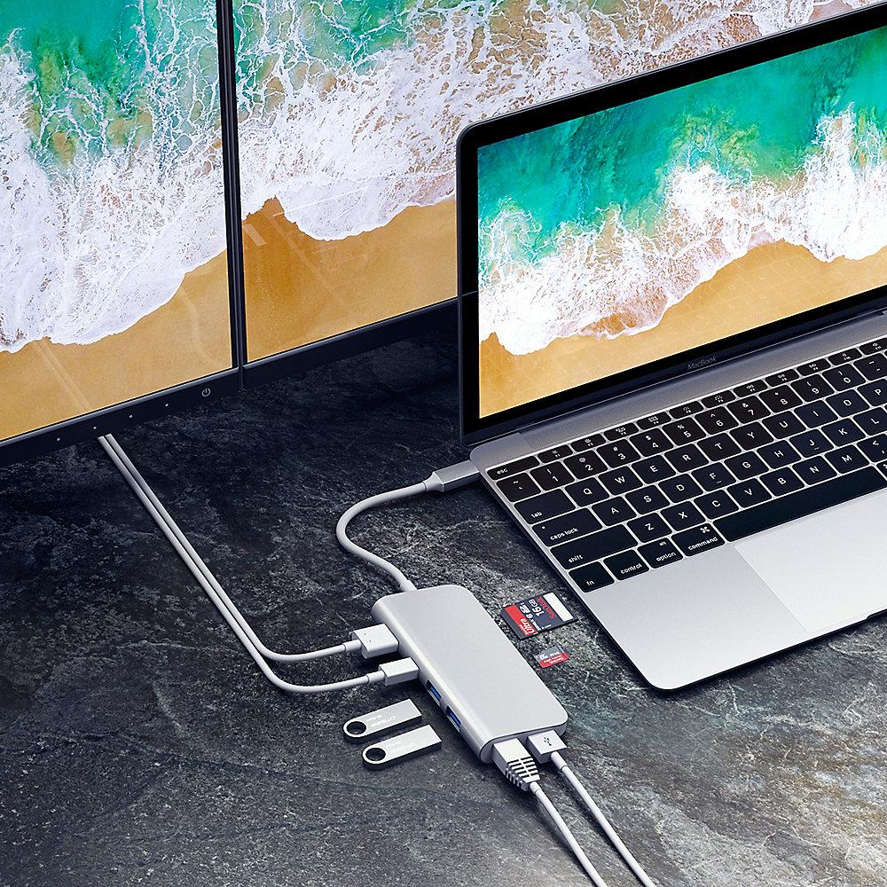 Satechi USB-C Multimedia Adapter Silber