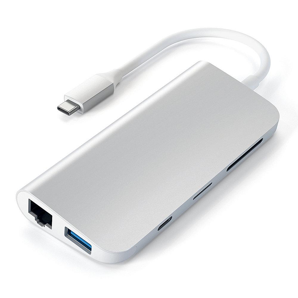 Satechi USB-C Multimedia Adapter Silber