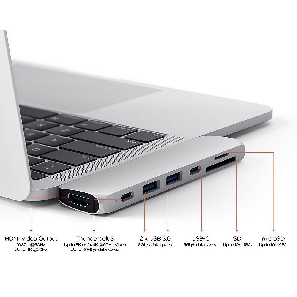 Satechi USB-C Pro Hub Multi-Port Adapter 4K HDMI silber