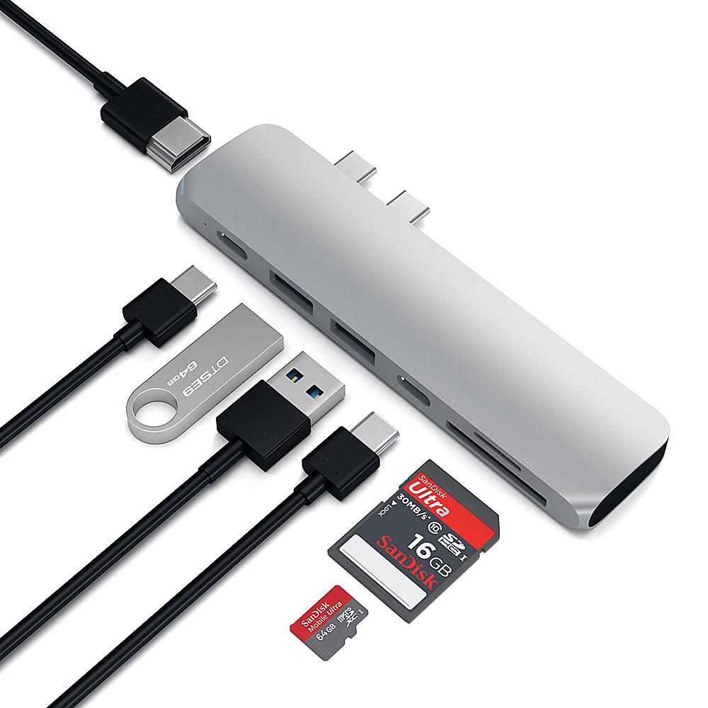 Satechi USB-C Pro Hub Multi-Port Adapter 4K HDMI silber