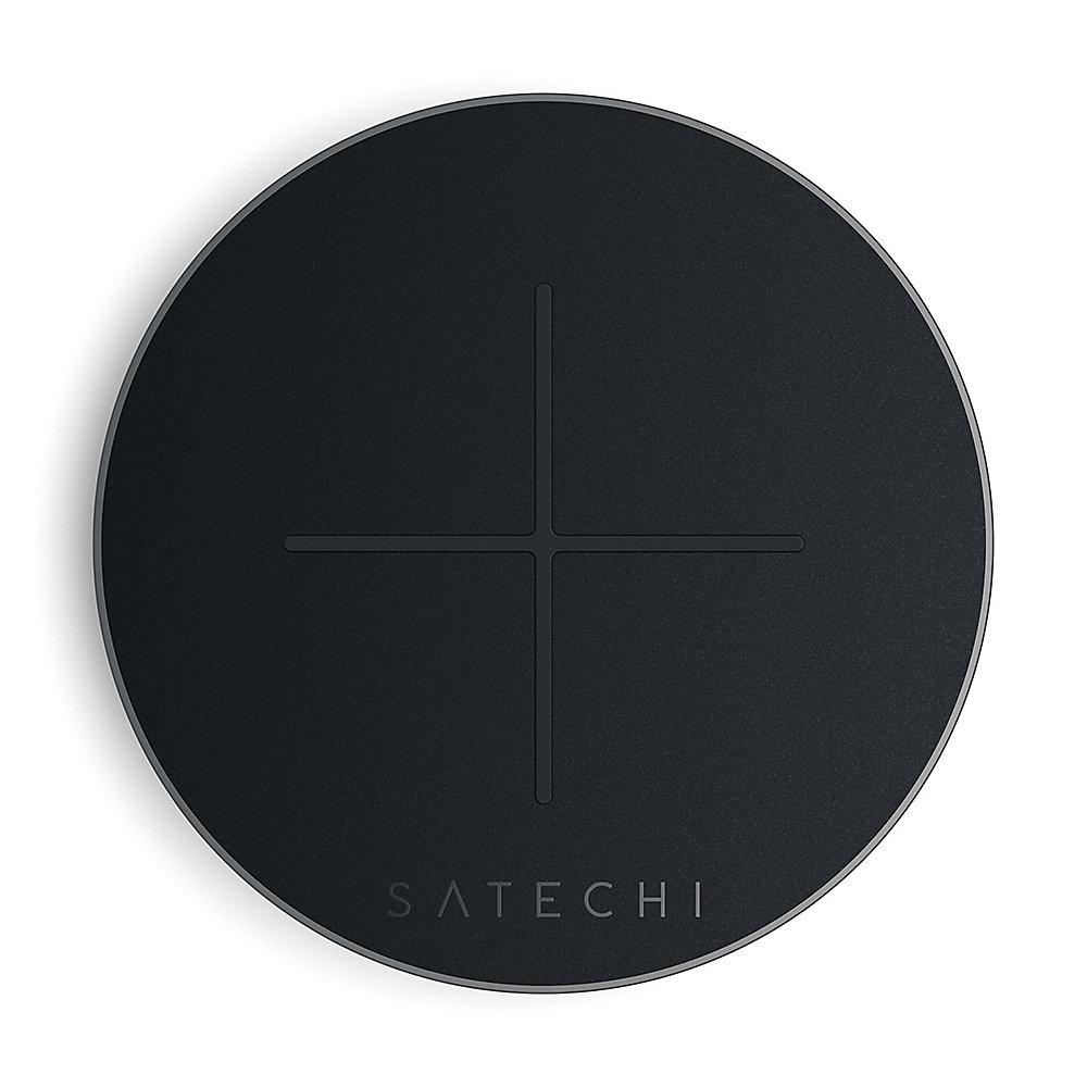 Satechi Wireless Fast-Charging Pad V2 Space Gray, Satechi, Wireless, Fast-Charging, Pad, V2, Space, Gray