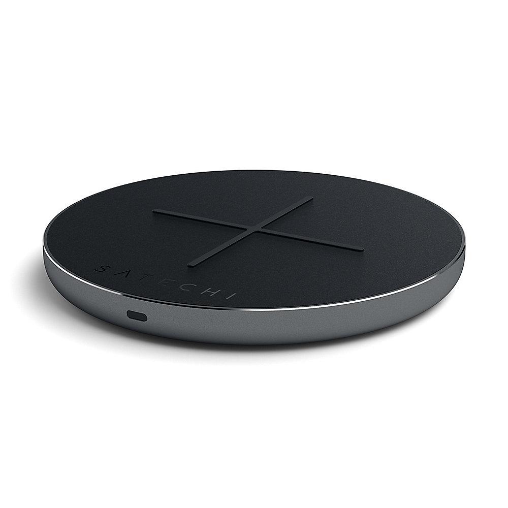 Satechi Wireless Fast-Charging Pad V2 Space Gray, Satechi, Wireless, Fast-Charging, Pad, V2, Space, Gray