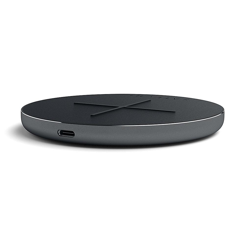 Satechi Wireless Fast-Charging Pad V2 Space Gray, Satechi, Wireless, Fast-Charging, Pad, V2, Space, Gray