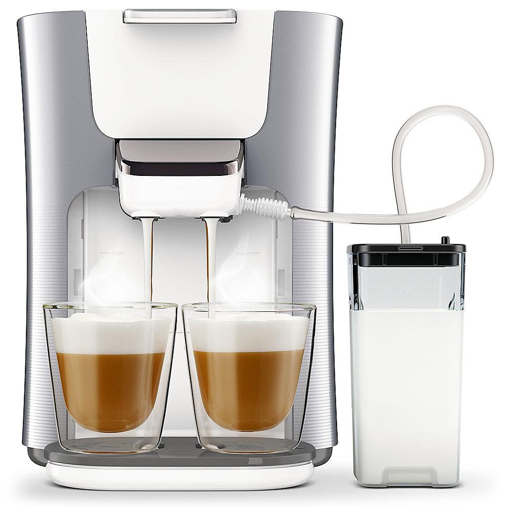 Senseo Latte Duo HD6574/20 Padmaschine mit Aroma-Boost, Pearl Silver