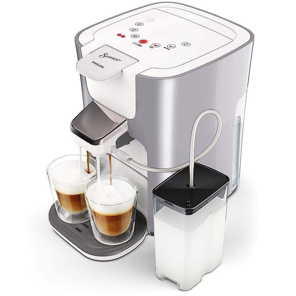 Senseo Latte Duo HD6574/20 Padmaschine mit Aroma-Boost, Pearl Silver
