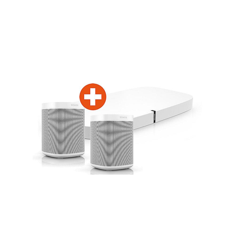 Set: Sonos PLAYBASE   Sonos ONE weiß