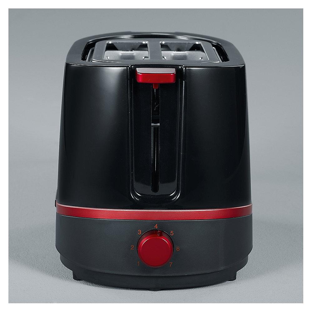 Severin AT 2292 Automatik Toaster SELECT Schwarz/Rot Metallic, Severin, AT, 2292, Automatik, Toaster, SELECT, Schwarz/Rot, Metallic