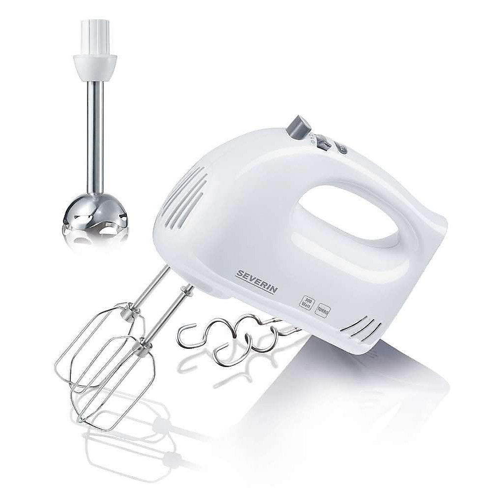 Severin HM 3822 Handmixer mit Stabmixer-Aufsatz Weiß