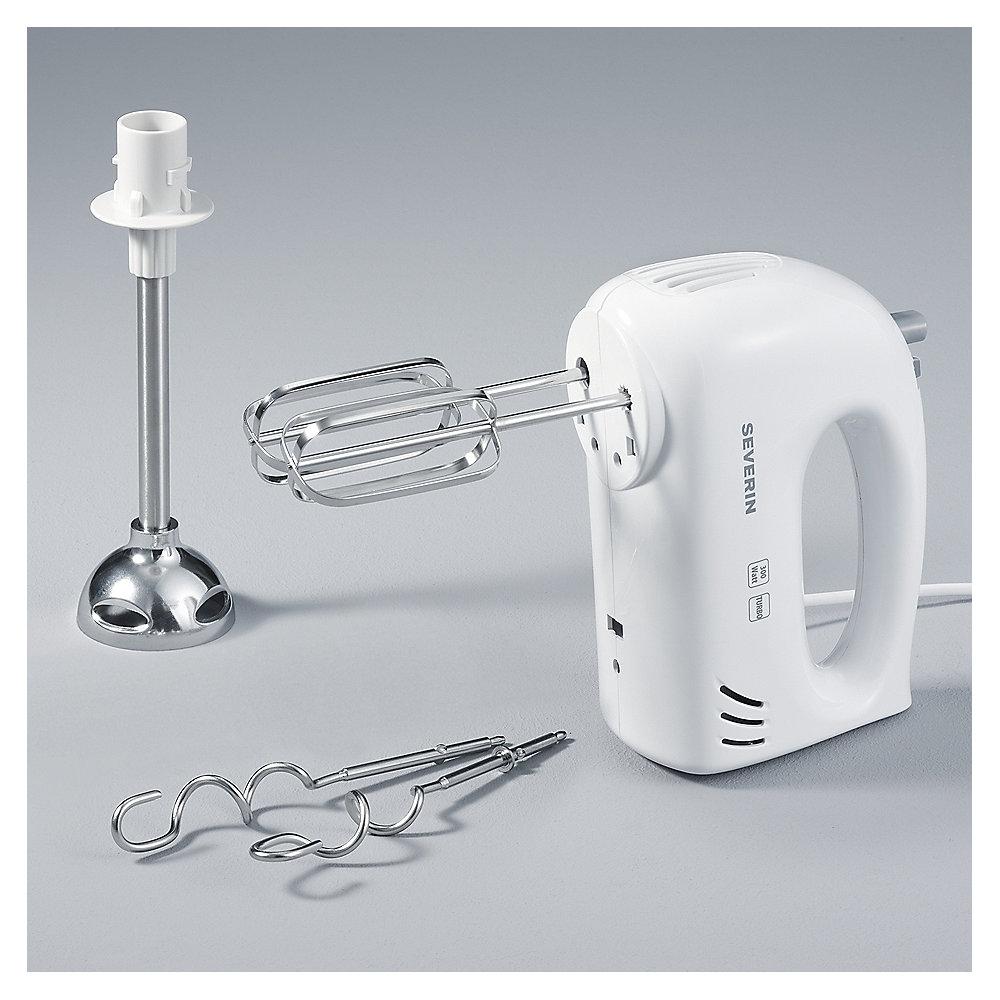 Severin HM 3822 Handmixer mit Stabmixer-Aufsatz Weiß