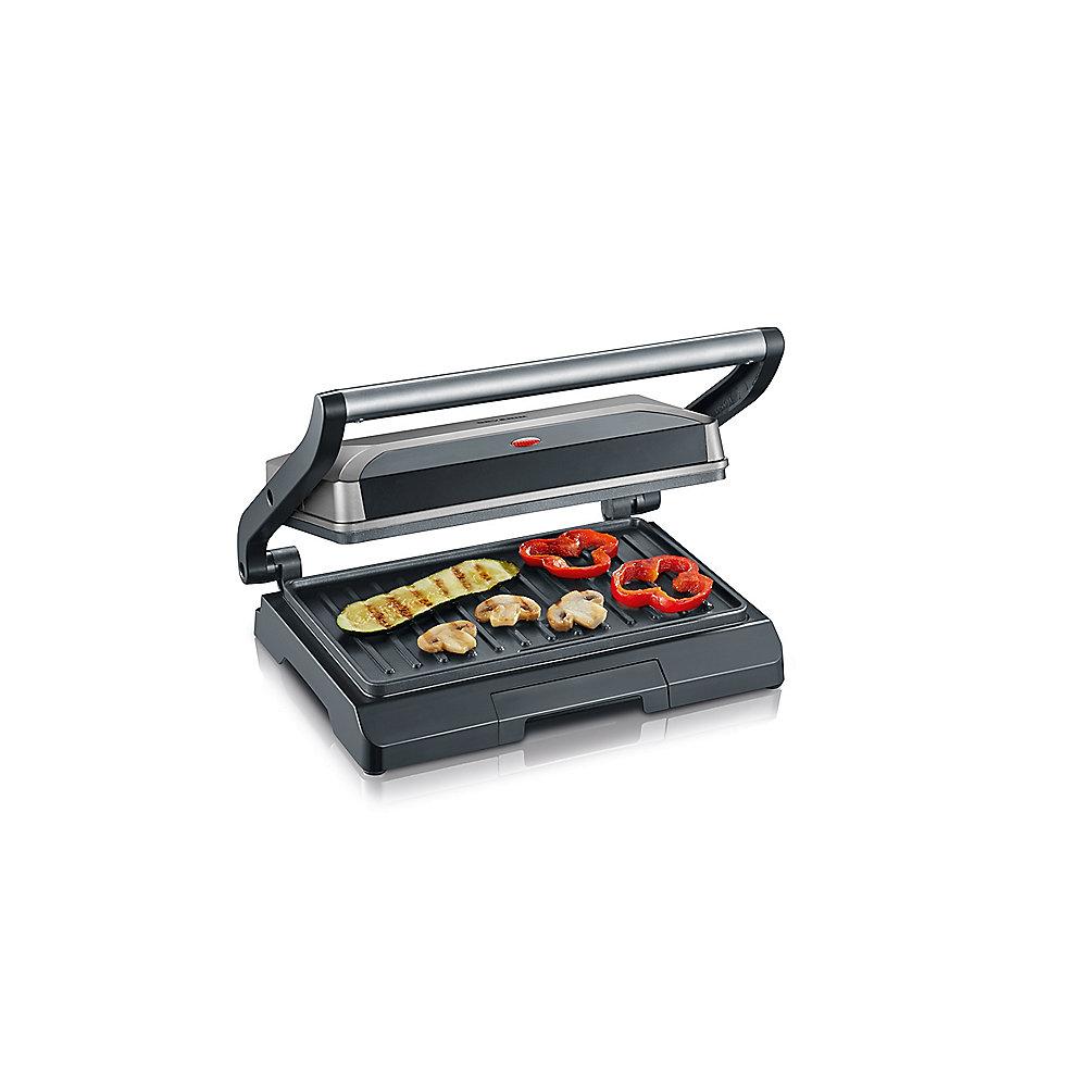 Severin KG 2394 Kompakt-Multitgrill grau-metallic/schwarz