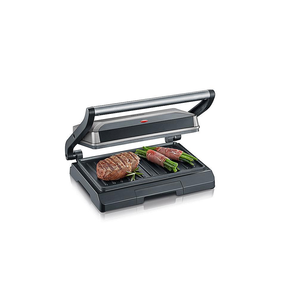 Severin KG 2394 Kompakt-Multitgrill grau-metallic/schwarz