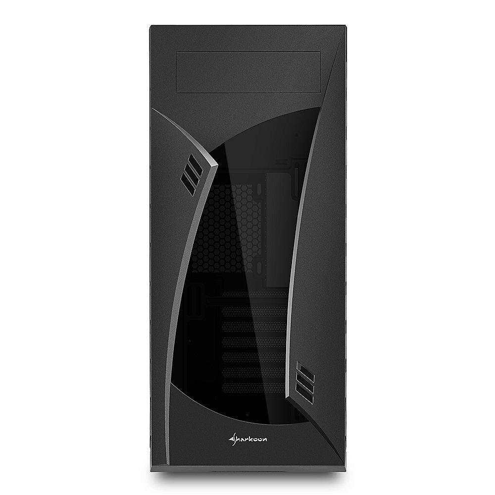 Sharkoon Night Shark Lite Midi-Tower ATX Gaming Gehäuse, Seitenfenster