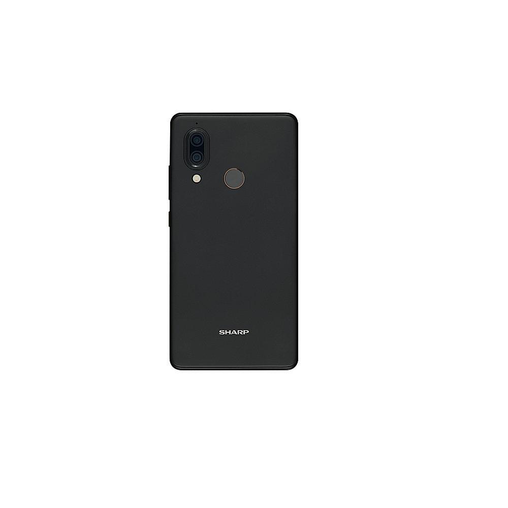 SHARP D10 black 4/64 GB Dual-SIM Android 8 Smartphone mit Dual-Kamera