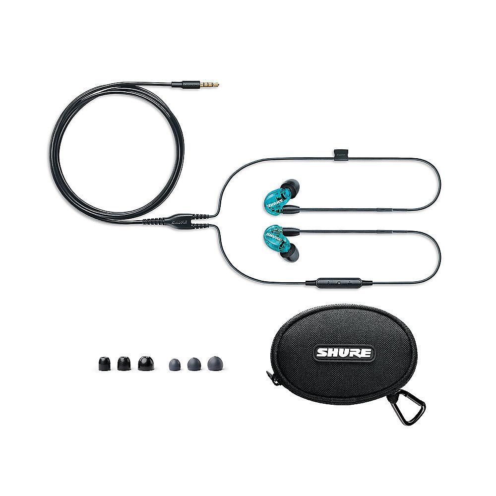 Shure SE215 Sound Isolating Ohrhörer, blau