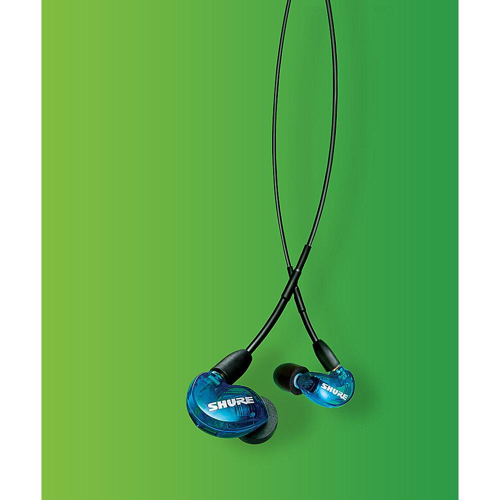 Shure SE215 Sound Isolating Ohrhörer, blau