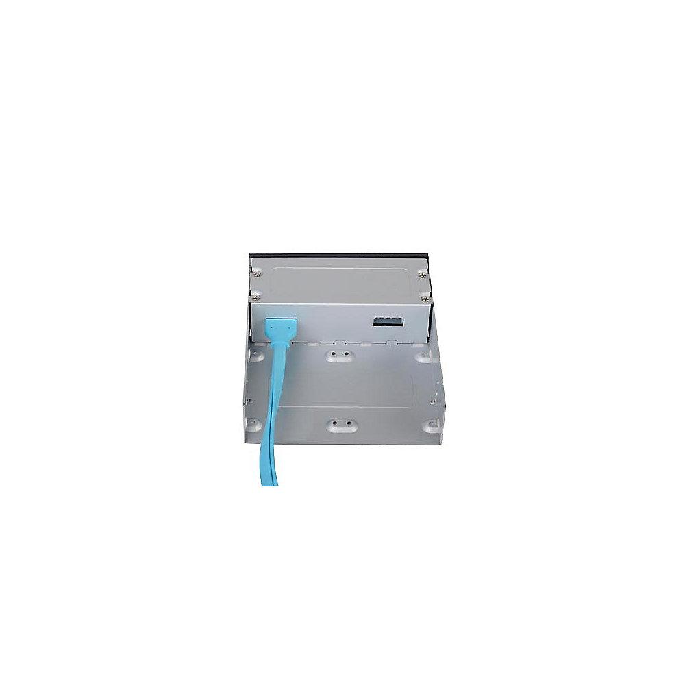 SilverStone FP56B Multifunktionspanel/Card Reader 5,25" USB3.0 schw/silb/weiss