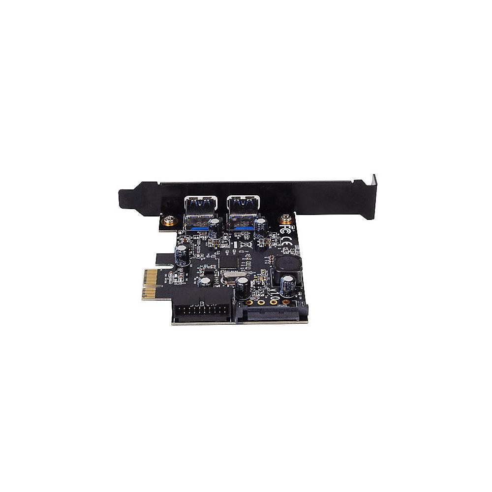 SilverStone SST-EC04-E PCI Express 4-Port USB 3.0 Karte mit Front Panel Stecker