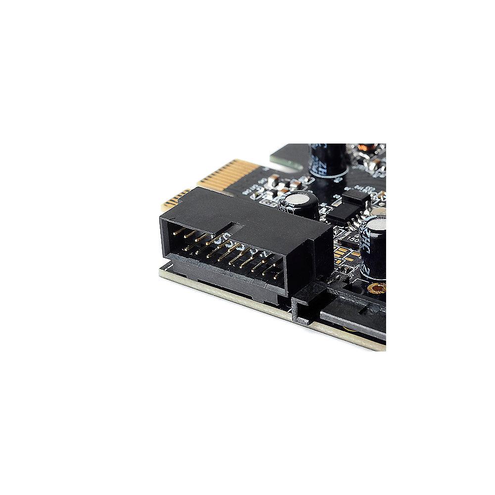 SilverStone SST-EC04-E PCI Express 4-Port USB 3.0 Karte mit Front Panel Stecker