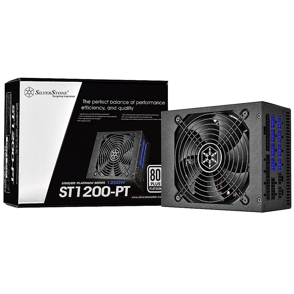 SilverStone Strider SST-ST1200-PT Netzteil 1200 Watt 80  Platinum modular