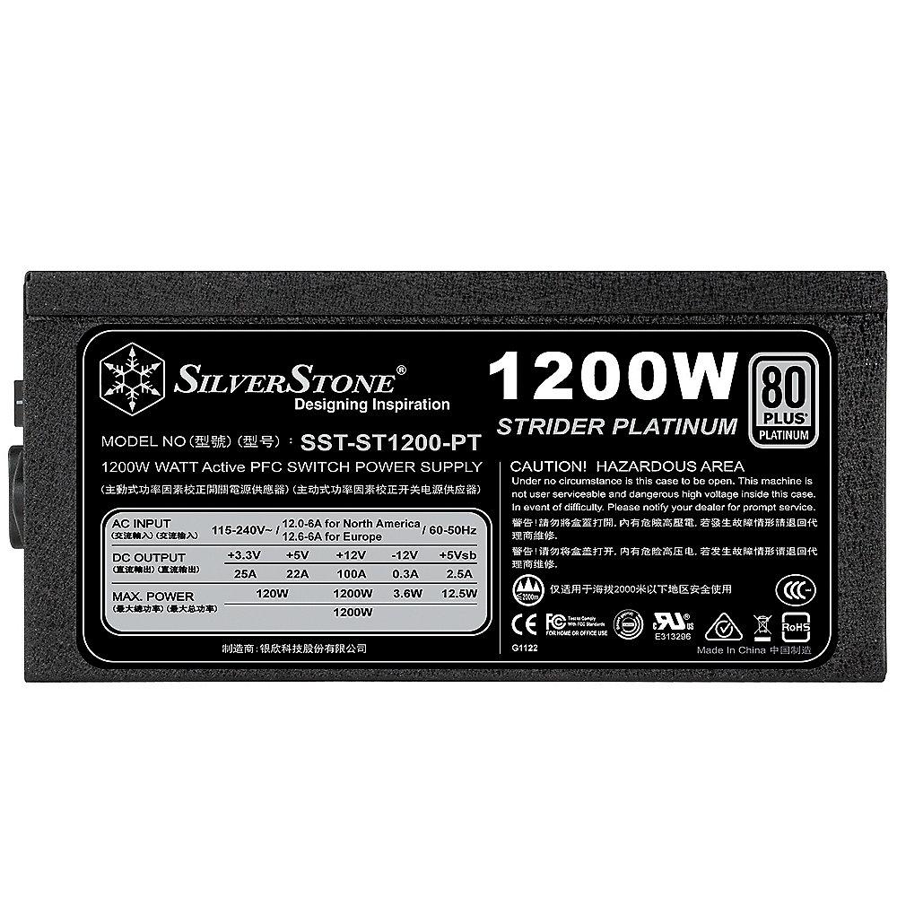 SilverStone Strider SST-ST1200-PT Netzteil 1200 Watt 80  Platinum modular