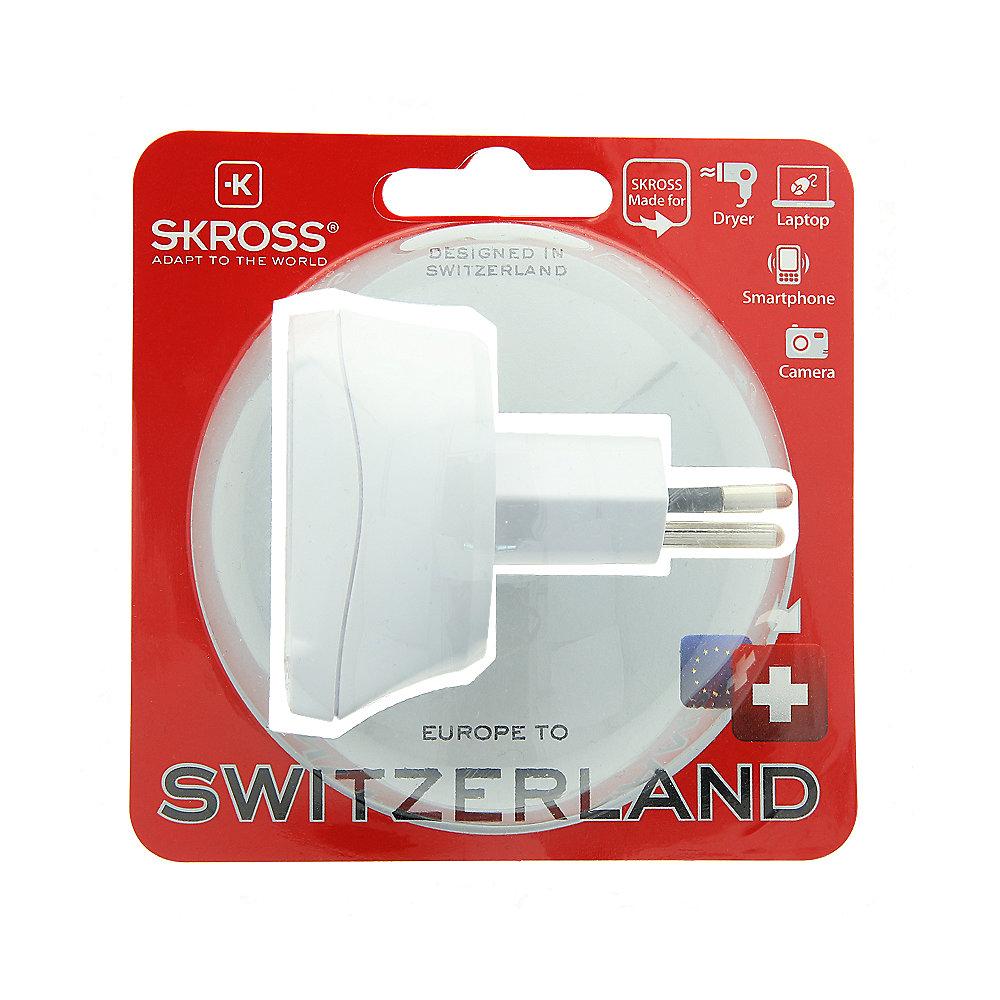 SKROSS Country Adapter Europe to Switzerland 1.500205