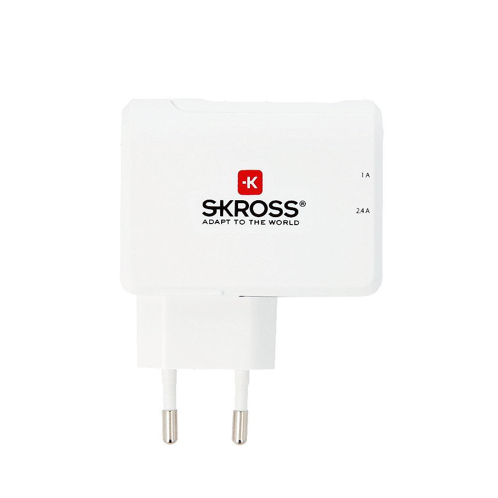 SKROSS Euro USB Charger 2-Port, SKROSS, Euro, USB, Charger, 2-Port