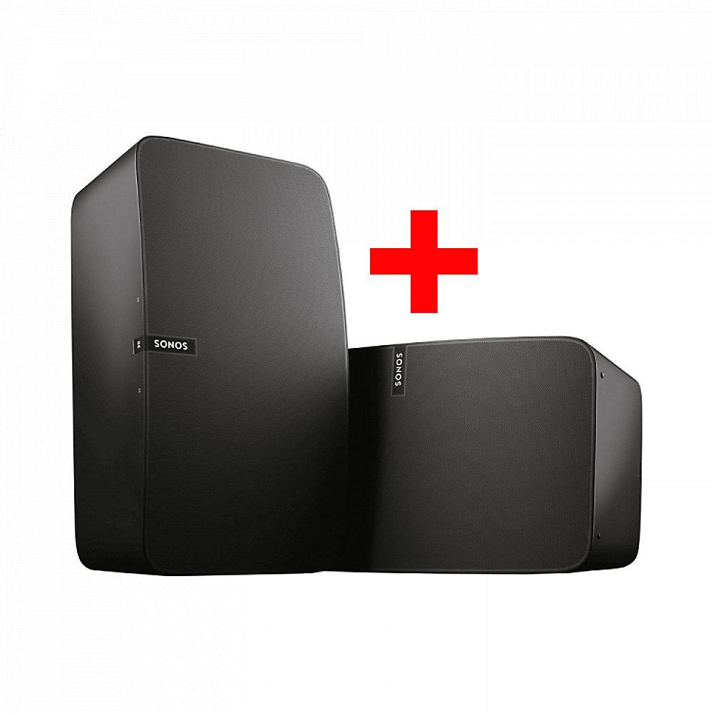 Sonos PLAY:5 Paar schwarz Ultimative Multiroom Smart Speaker für Music Streaming