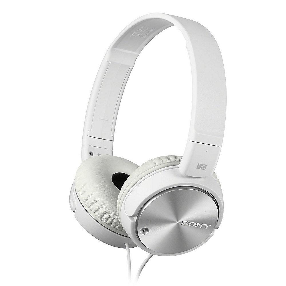 Sony MDR-ZX110NA On Ear Kopfhörer mit Noise canceling - Weiß, Sony, MDR-ZX110NA, On, Ear, Kopfhörer, Noise, canceling, Weiß