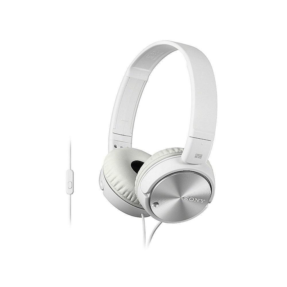 Sony MDR-ZX110NA On Ear Kopfhörer mit Noise canceling - Weiß, Sony, MDR-ZX110NA, On, Ear, Kopfhörer, Noise, canceling, Weiß