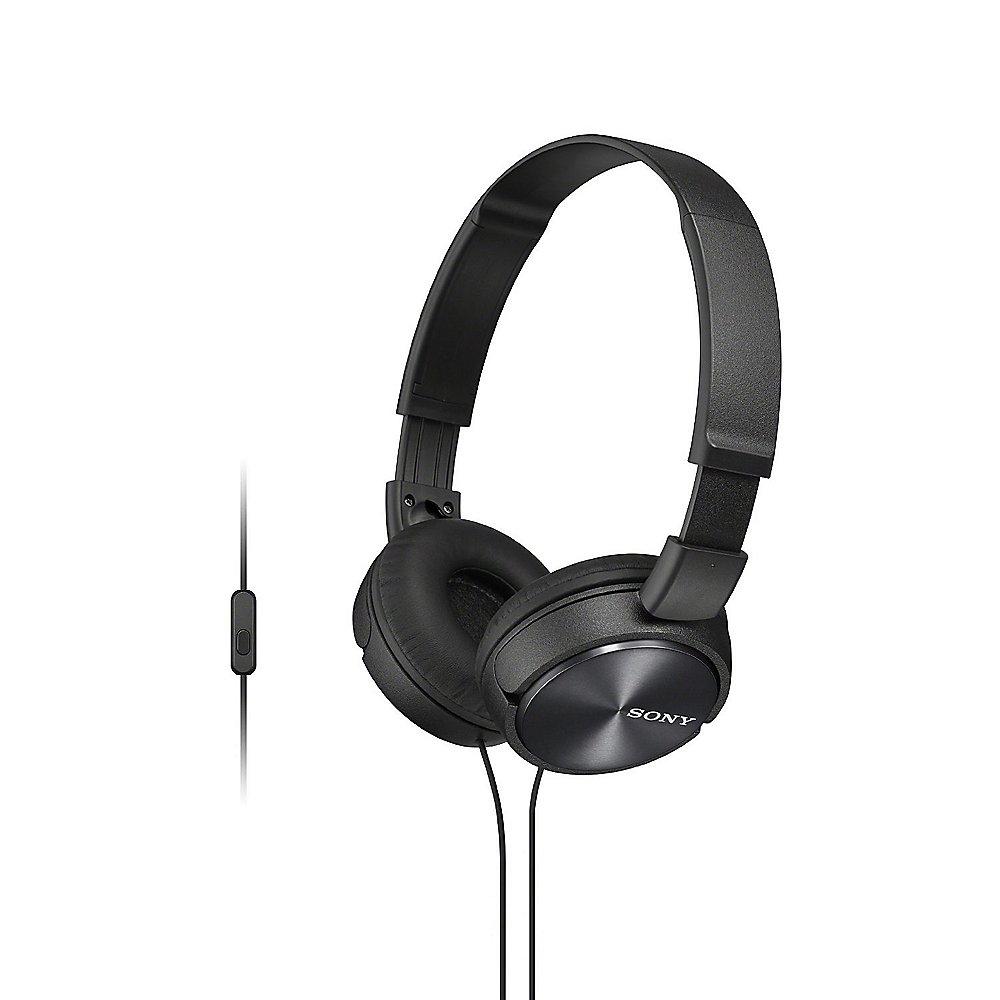 Sony MDR-ZX310APB On Ear Kopfhörer mit Headsetfunktion - Schwarz