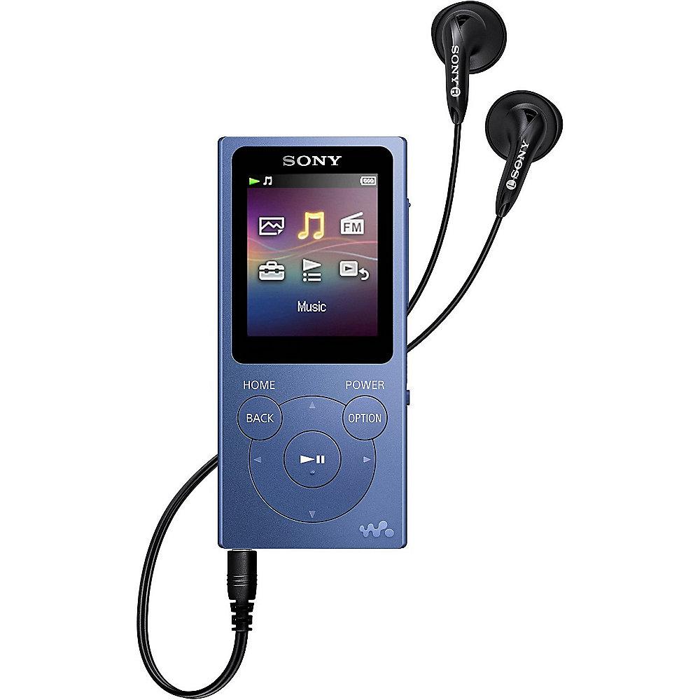 Sony NW-E394 Walkman 8GB MP3-Player (Fotos, UKW-Radio-Funktion) Blau