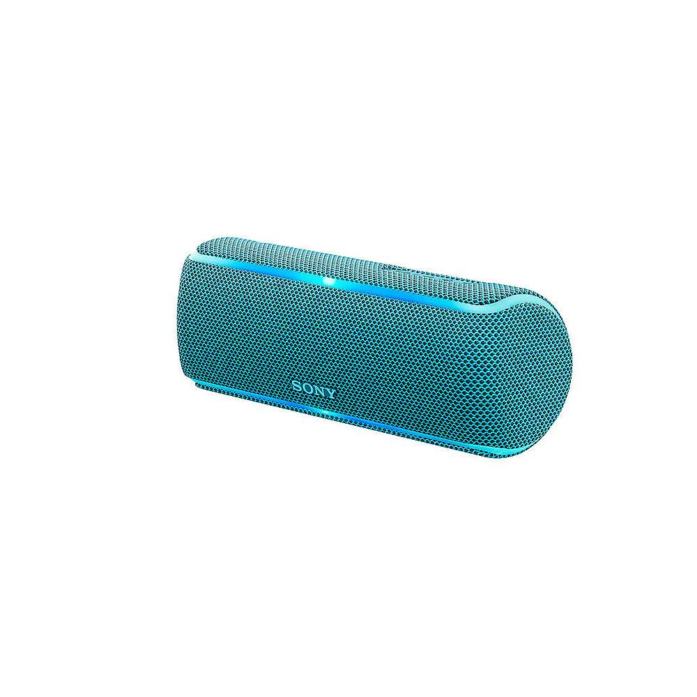 Sony SRS-XB21 tragbarer Lautsprecher (wasserabweisend, NFC, Bluetooth) blau