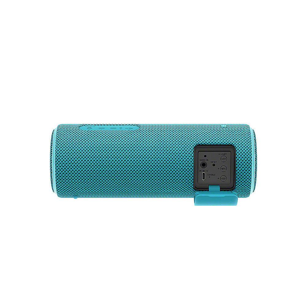 Sony SRS-XB21 tragbarer Lautsprecher (wasserabweisend, NFC, Bluetooth) blau