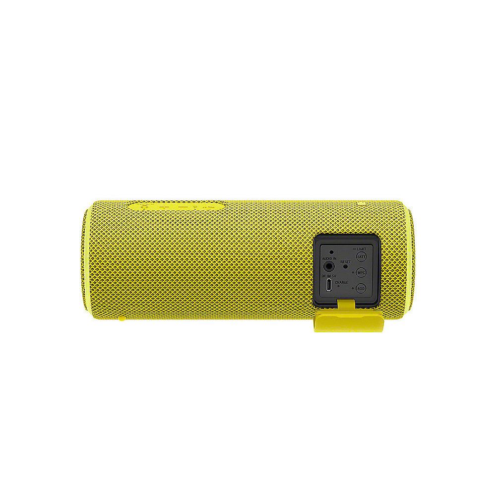 Sony SRS-XB21 tragbarer Lautsprecher (wasserabweisend, NFC, Bluetooth) gelb