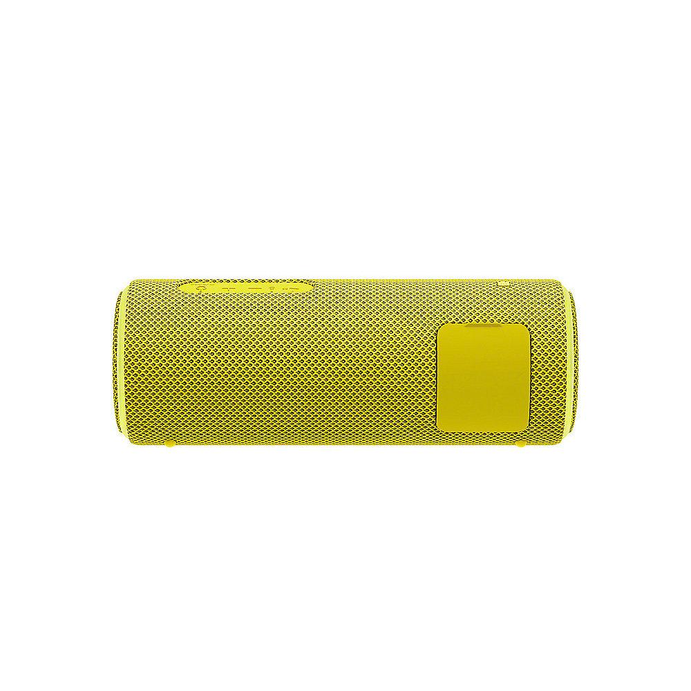 Sony SRS-XB21 tragbarer Lautsprecher (wasserabweisend, NFC, Bluetooth) gelb