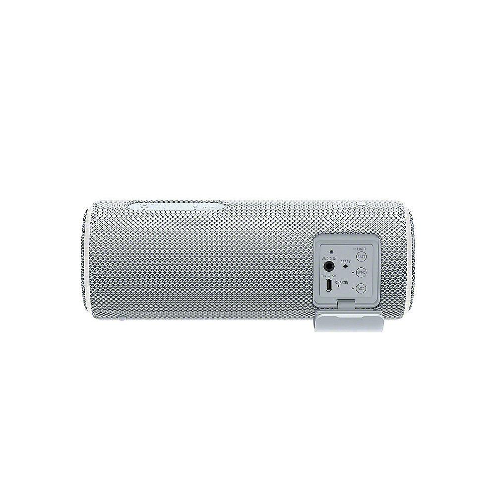 Sony SRS-XB21 tragbarer Lautsprecher (wasserabweisend, NFC, Bluetooth) weiß, Sony, SRS-XB21, tragbarer, Lautsprecher, wasserabweisend, NFC, Bluetooth, weiß