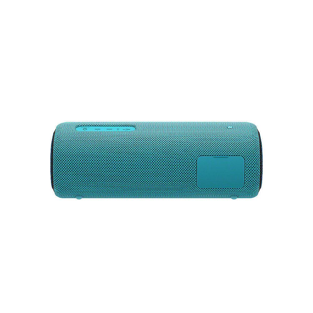 Sony SRS-XB31 tragbarer Lautsprecher wasserabweisend, NFC, Bluetooth LED blau