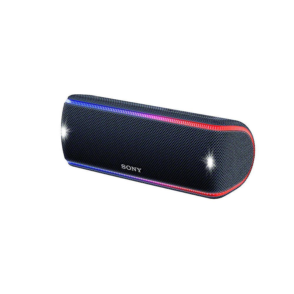 Sony SRS-XB31 tragbarer Lautsprecher wasserabweisend, NFC, Bluetooth LED schwar