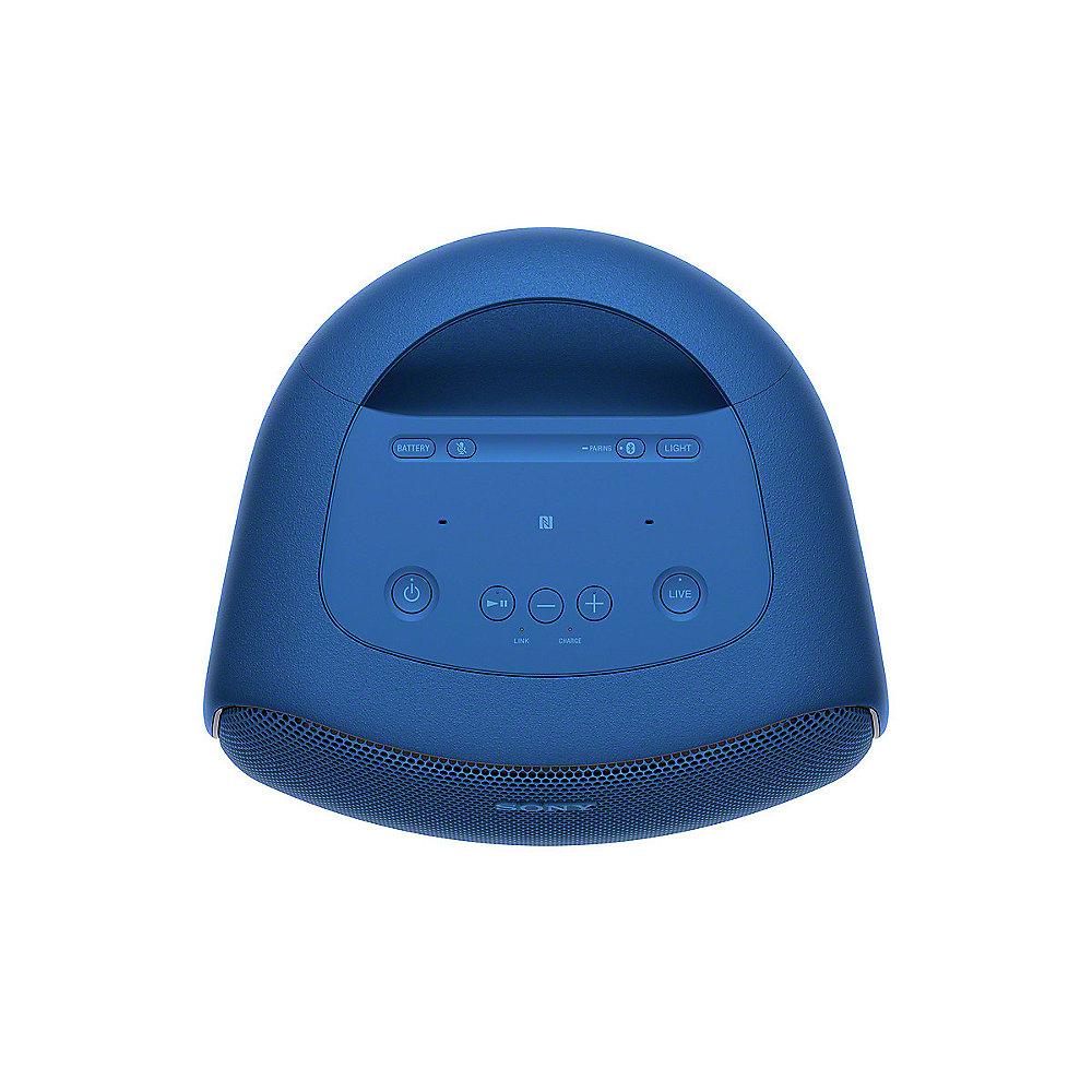 Sony SRS-XB501 Bluetooth Lautsprecher spritzwassergeschützt Lichteffekt blau, Sony, SRS-XB501, Bluetooth, Lautsprecher, spritzwassergeschützt, Lichteffekt, blau