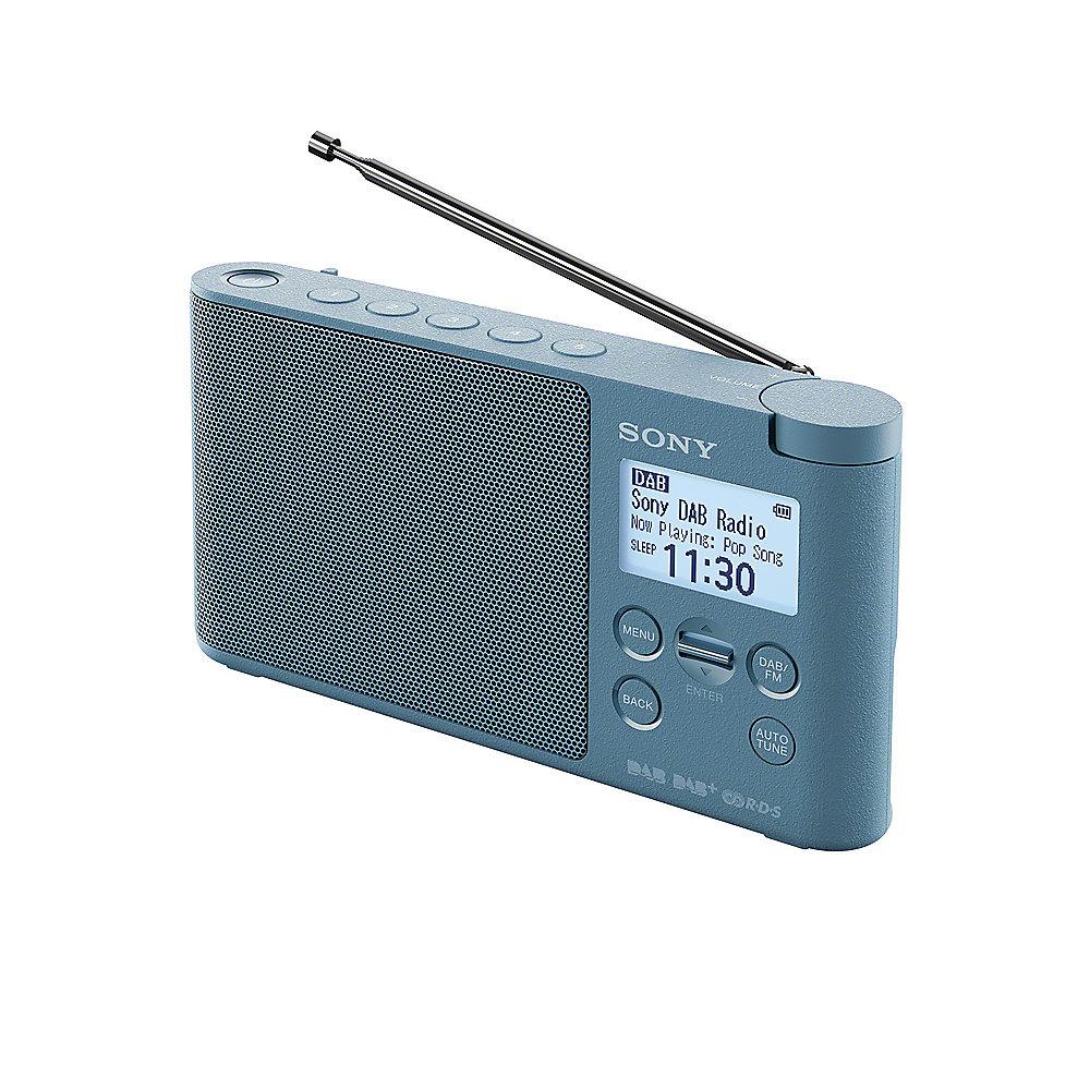 Sony XDR-S41DBPR Digitalradio DAB /UKW blau, Timer, Weckfunktion