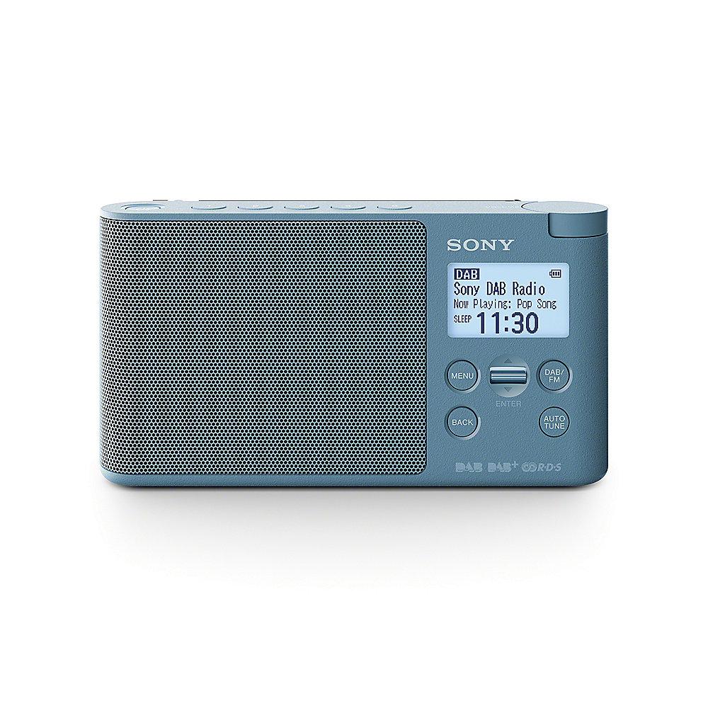 Sony XDR-S41DBPR Digitalradio DAB /UKW blau, Timer, Weckfunktion