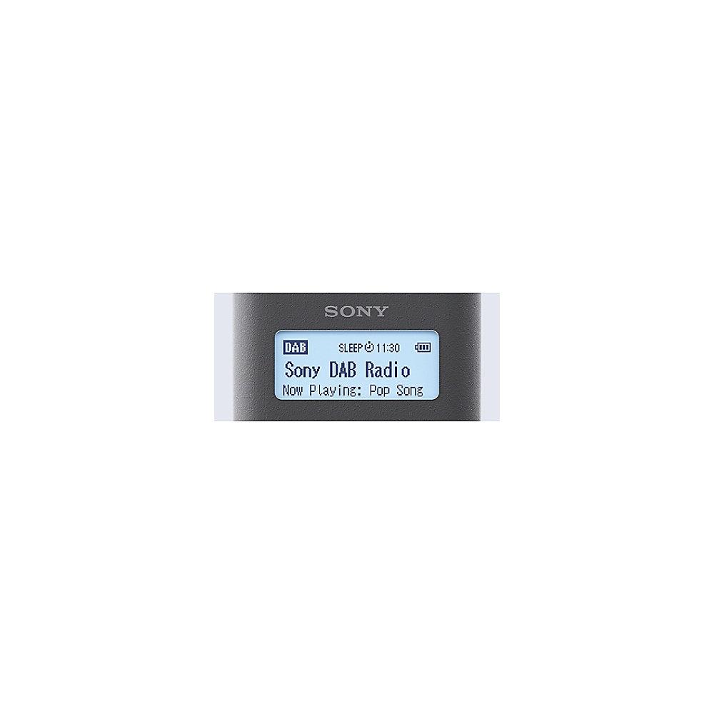 Sony XDR-V20DH Digitalradio DAB /FM integrierter Akku grau