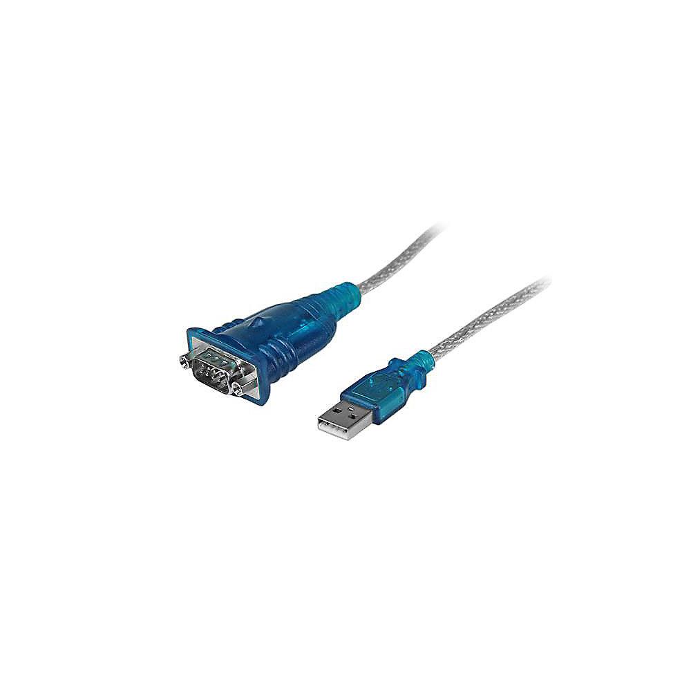 Startech Adapterkabel 0,43m USB zu Seriell RS232 St./St. silber/blau